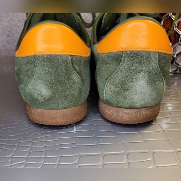 Adidas Men's Inmotile Skateboarding Olive / Orange Miami Hurricanes Sneakers - Picture 10 of 11